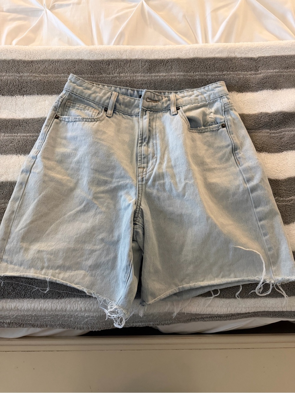 Light Blue Denim Shorts - Aqua Bloomingdales